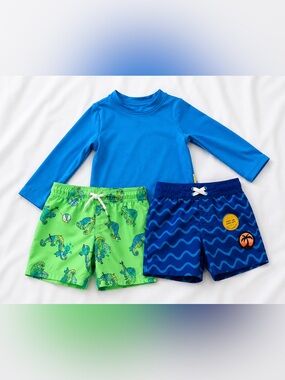 Cat & Jack Baby Boy Swim Bundle – 12M & 18M – BRAND NEW WITH TAGS 🏖️💙